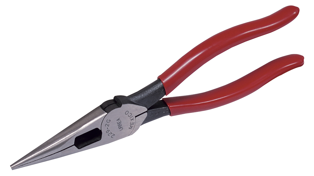 Pinza con mango rubber grip de 8-9/32" con punta larga, Urrea