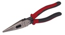 Pinza con mango bimaterial de 8-7/16" punta larga corte lateral sin resorte, Urrea