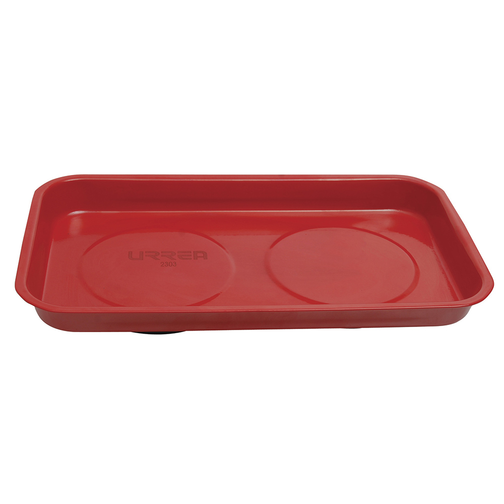 Charola magnética con cubierta de pintura electrostática, rectangular 14 cm x 24 cm, Urrea