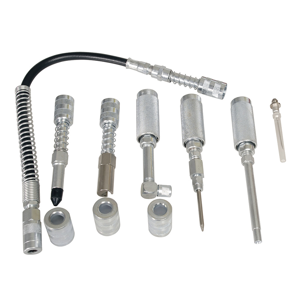 Juego de accesorios para inyector de grasa, 7 piezas, Urrea