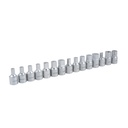 Juego de 14 dados cuadro de 3/8" para drenado de aceite, Urrea