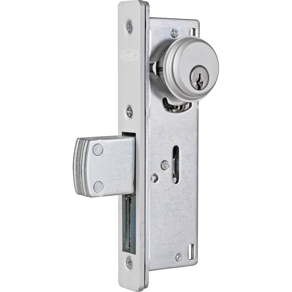 Cerradura comercial para puerta de aluminio, de paleta, llave estándar, 24 mm, Lock