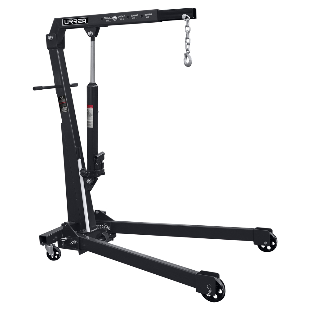Pluma hidráulica plegable con posición de levantamiento adaptable, 1 ton, Urrea