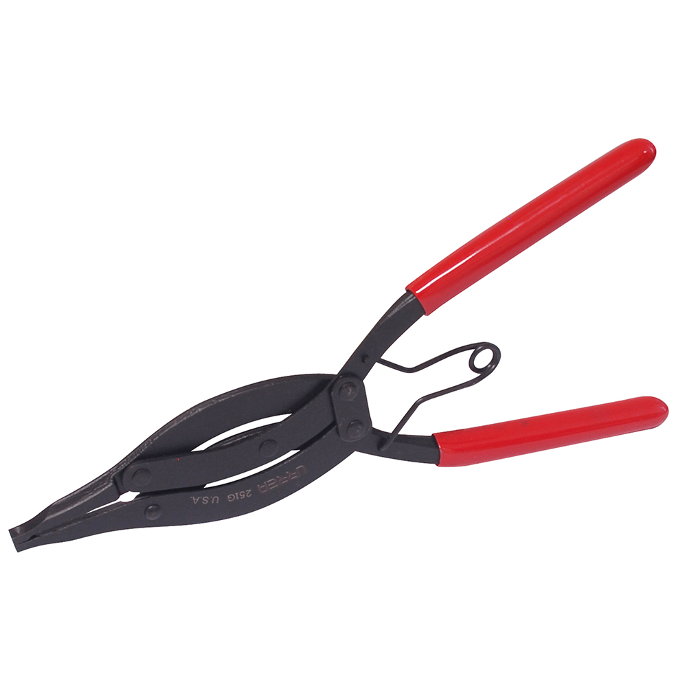 Pinza con mango rubber grip para anillos de retención quijadas paralelas 10", Urrea