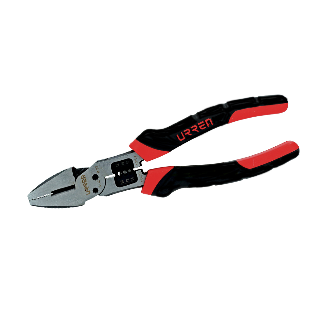 Pinza con mango bimaterial multipropósitos de 8" universal, Urrea