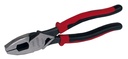 Pinza con mango bimaterial de 9-3/8" corte lateral con poncha cable alta palanca, Urrea