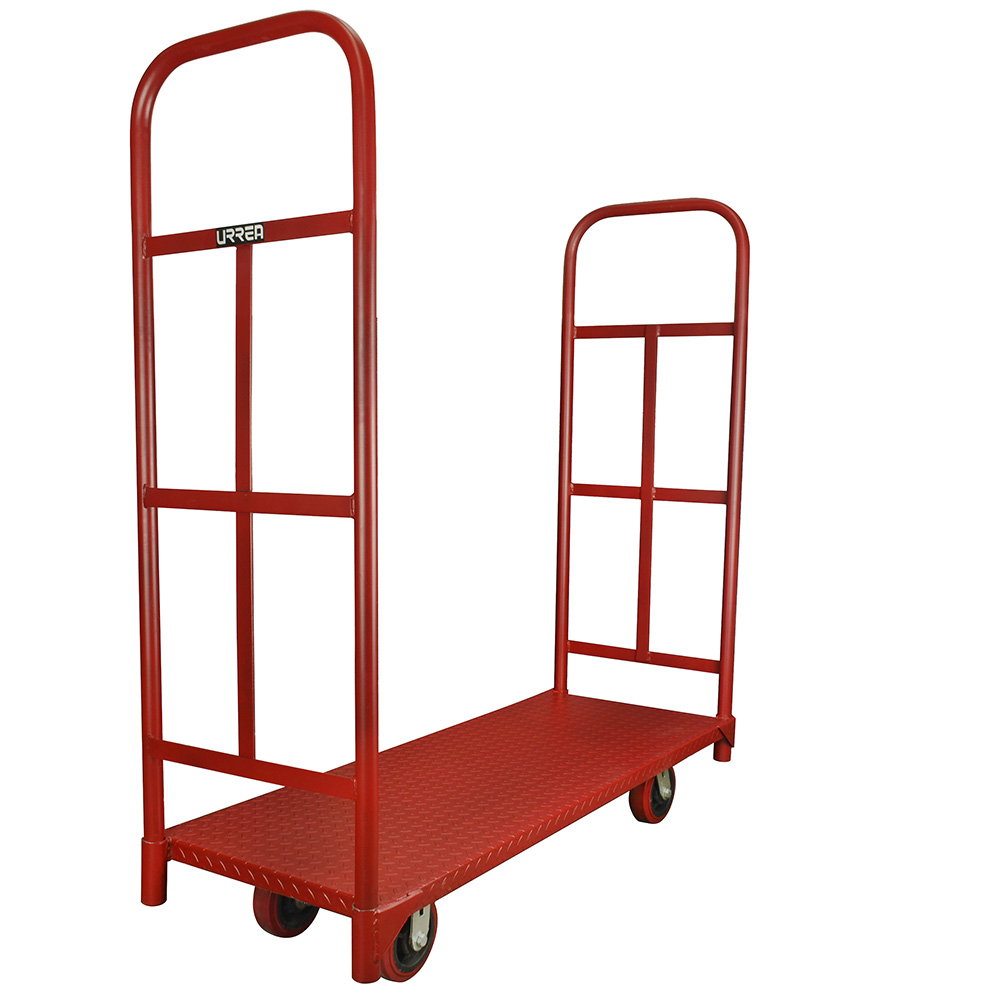 Carro plataforma tipo "U", 132 cm x 49 cm, 1 ton, Urrea
