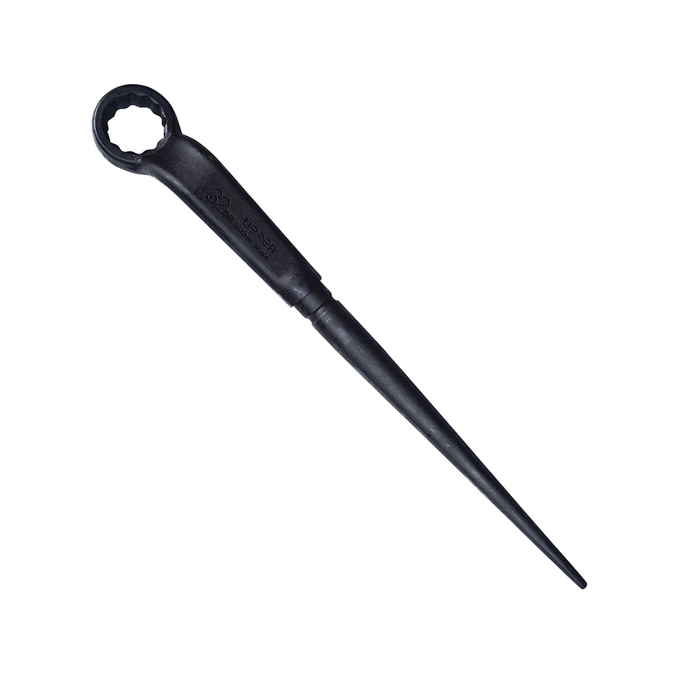 Llave acodada de alta palanca fosfatizada con cola en métrica, 12 puntas, 32 mm, Urrea