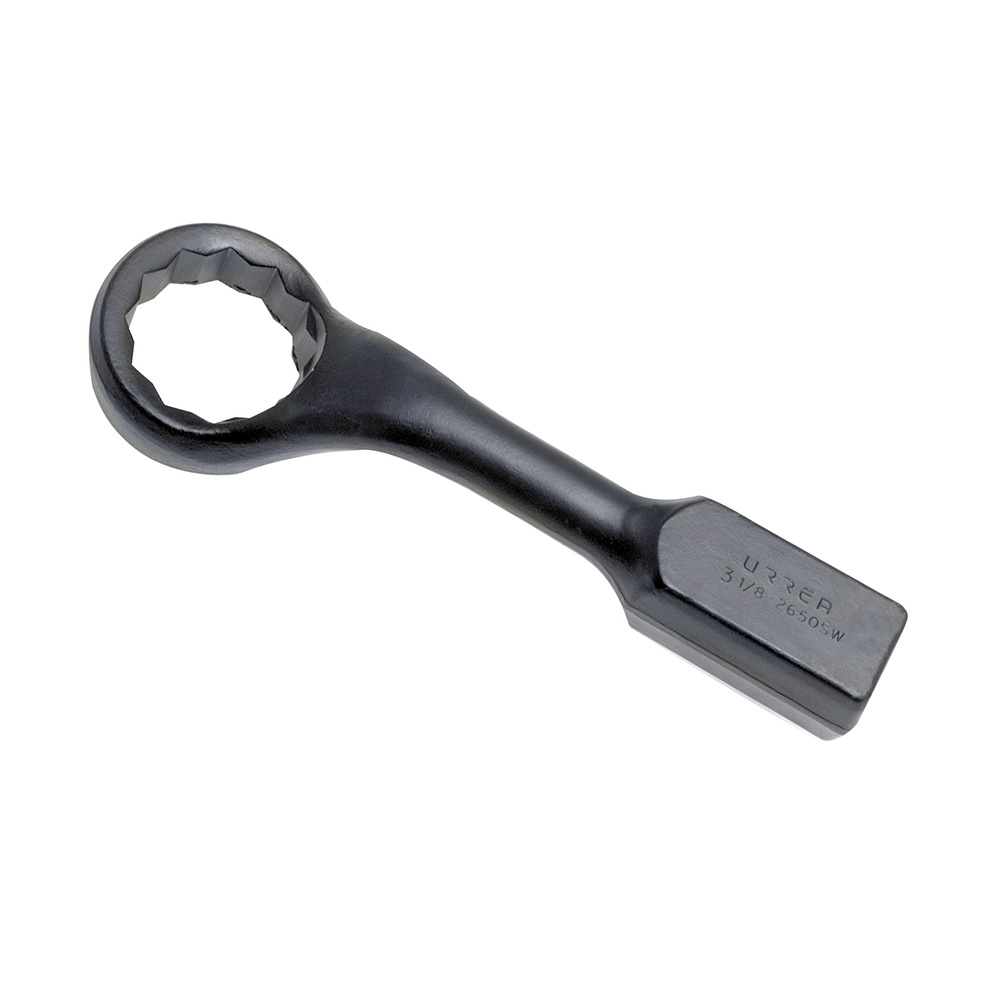 Llave de golpe acodada fosfatizada en pulgadas, 12 puntas, 3-1/8", Urrea