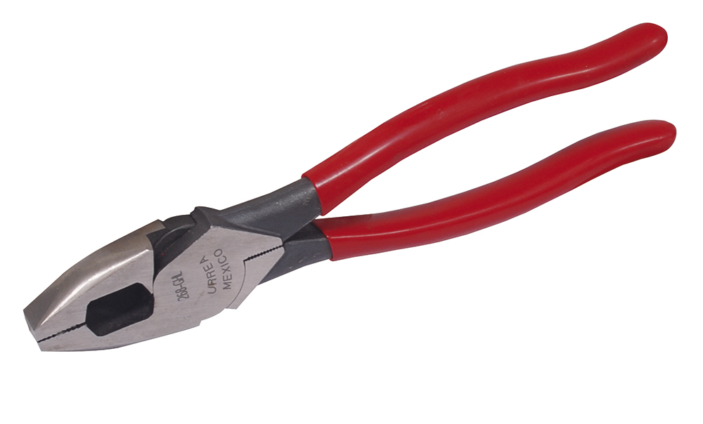 Pinza con mango rubber grip de 8-1/2" alta palanca, Urrea
