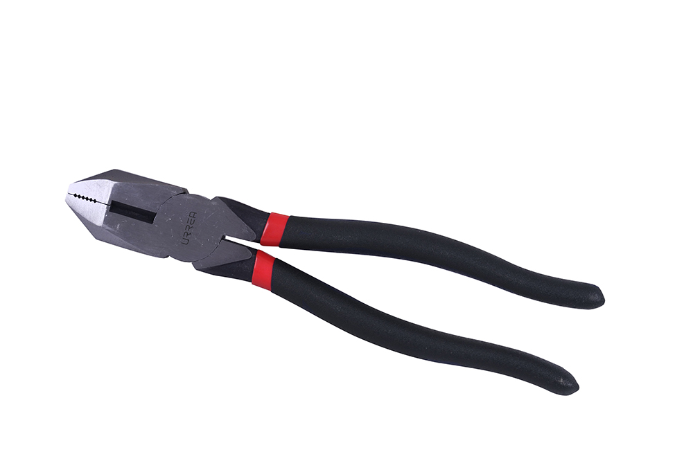 Pinza con mango rubber grip de 9" corte lateral, Urrea