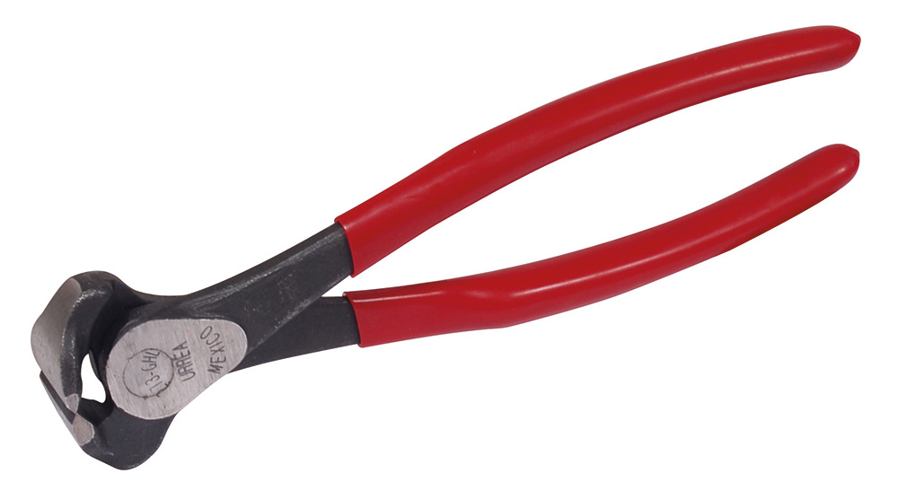 Pinza con mango rubber grip de 8-3/8" corte transversal, Urrea