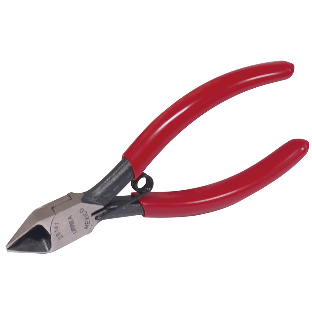 Pinza con mango rubber grip para electrónica de 5" corte diagonal, Urrea