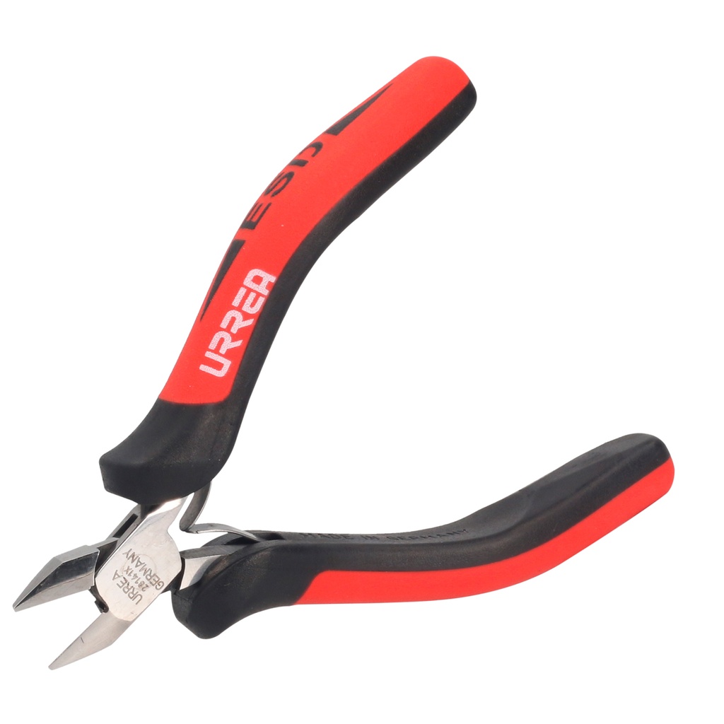 Pinza ESD para electrónica de 4-1/2" corte diagonal al ras, Urrea