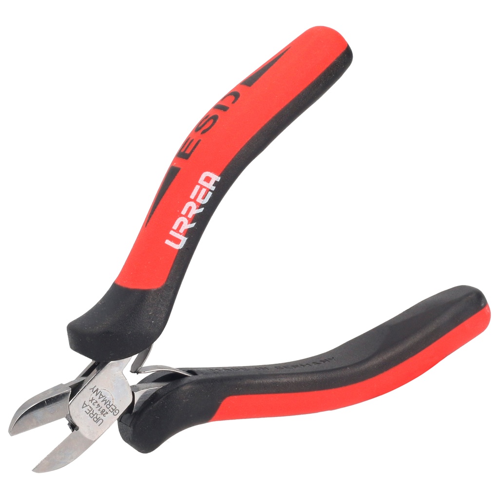 Pinza ESD para electrónica de 4-1/2" corte diagonal punta delgada, Urrea