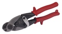 Tijera con mango rubber grip corta cable y alambre de acero, 9", Urrea
