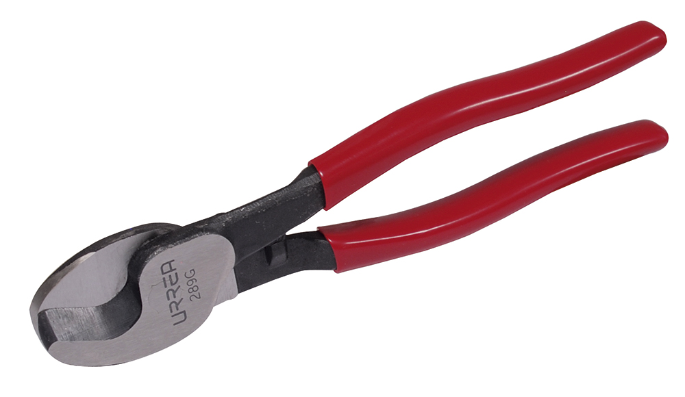 Tijera con mango rubber grip cortacable cobre AWG 1/0, 9-1/4", Urrea