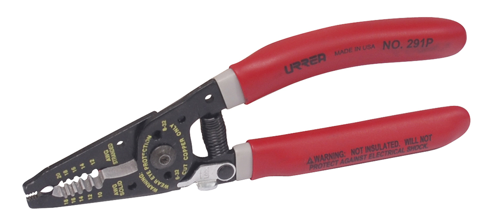 Pinza con mango air cushion pelacable 10-20 AWG de 7-1/4" ergonómica, Urrea