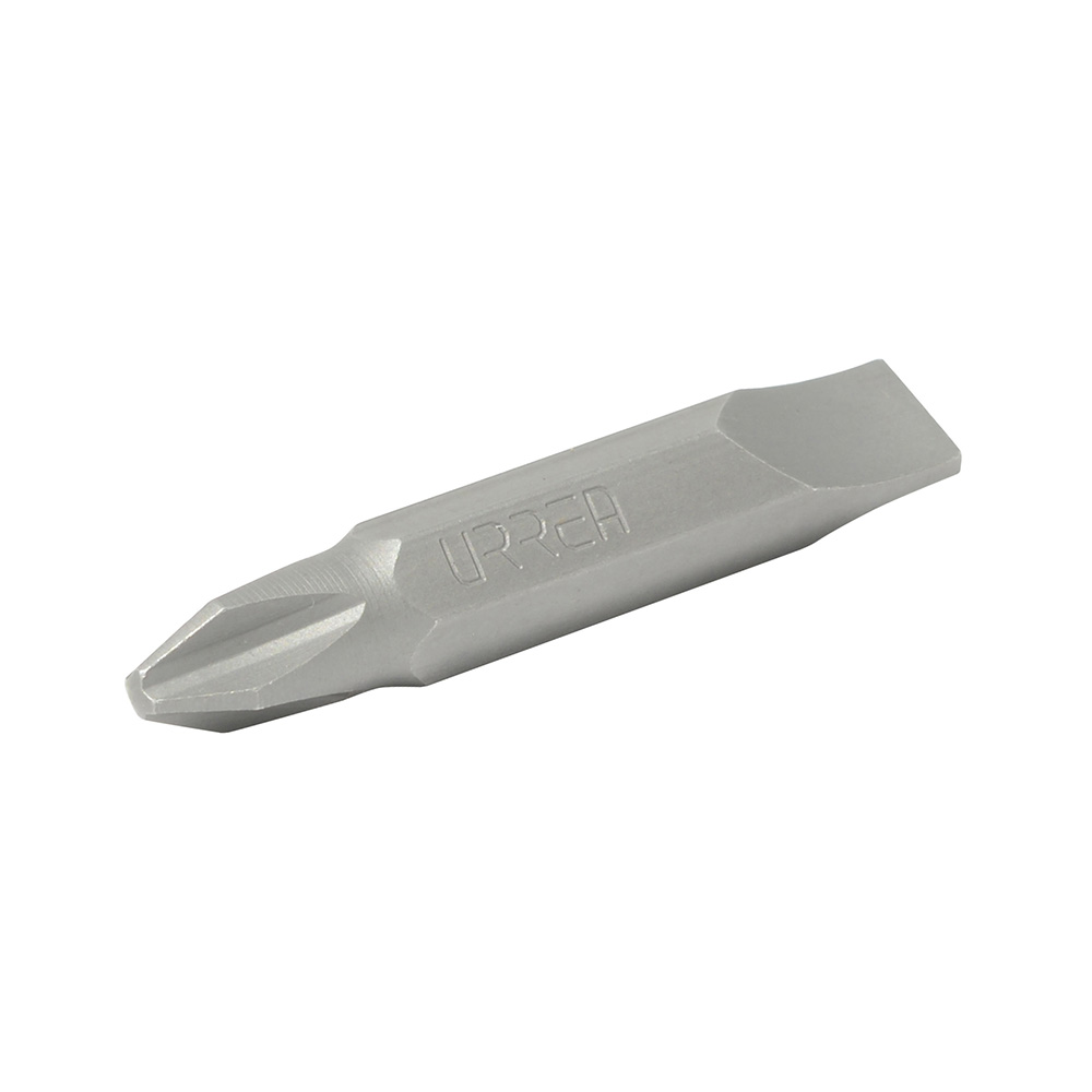 Punta doble intercambiable Phillips #2 y plana 8-10" para destornillador hexágono de 1/4", Urrea