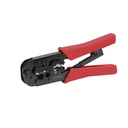 Pinza ponchadora modular 7.5" para conectores RJ12/11, RJ45, Urrea