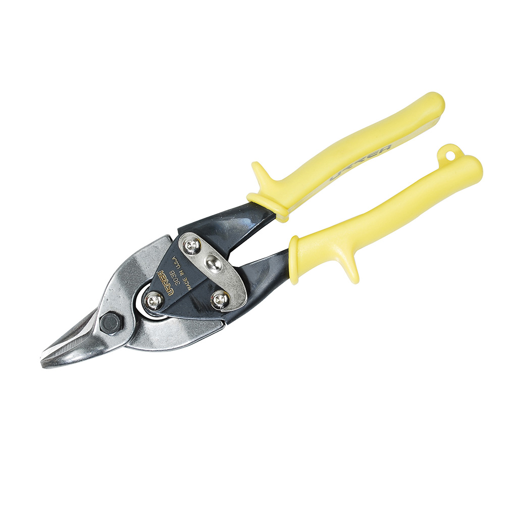 Tijeras con mango rubber grip para hojalatero tipo aviación bulldog universal, 9-1/2", Urrea