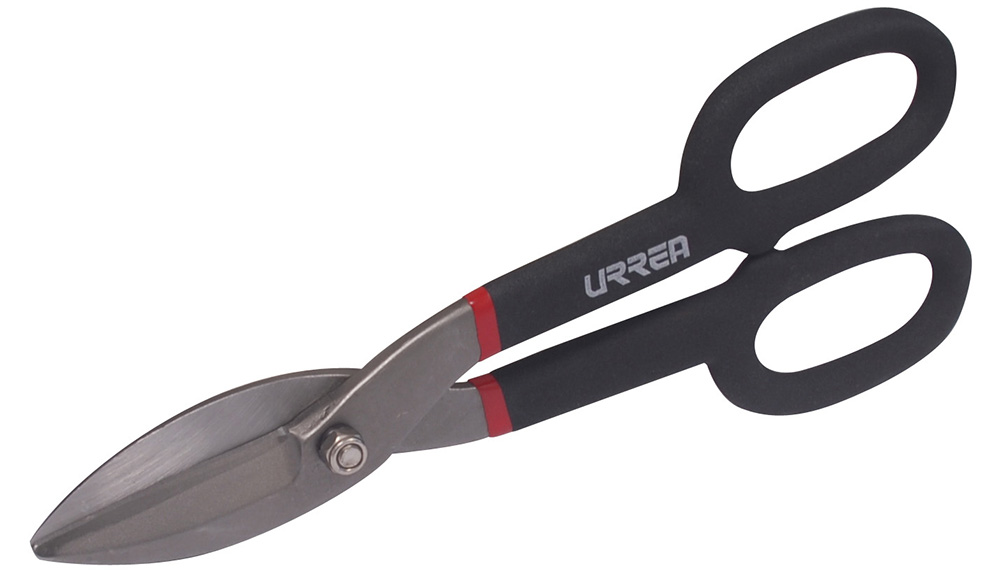 Tijeras con mango rubber grip para hojalatero 12", Urrea