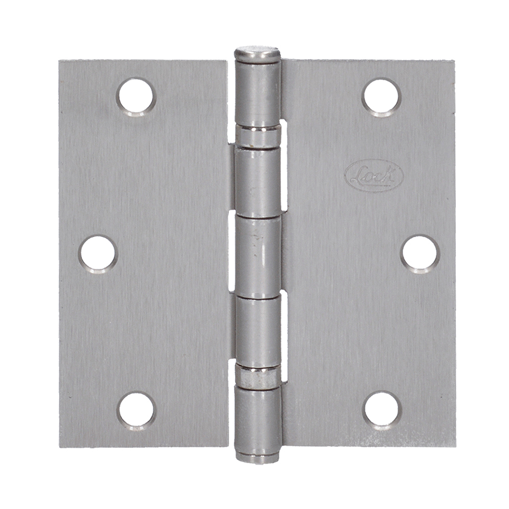 Bisagra cuadrada arquitectónica con balero níquel satinado 4" x 4", Lock