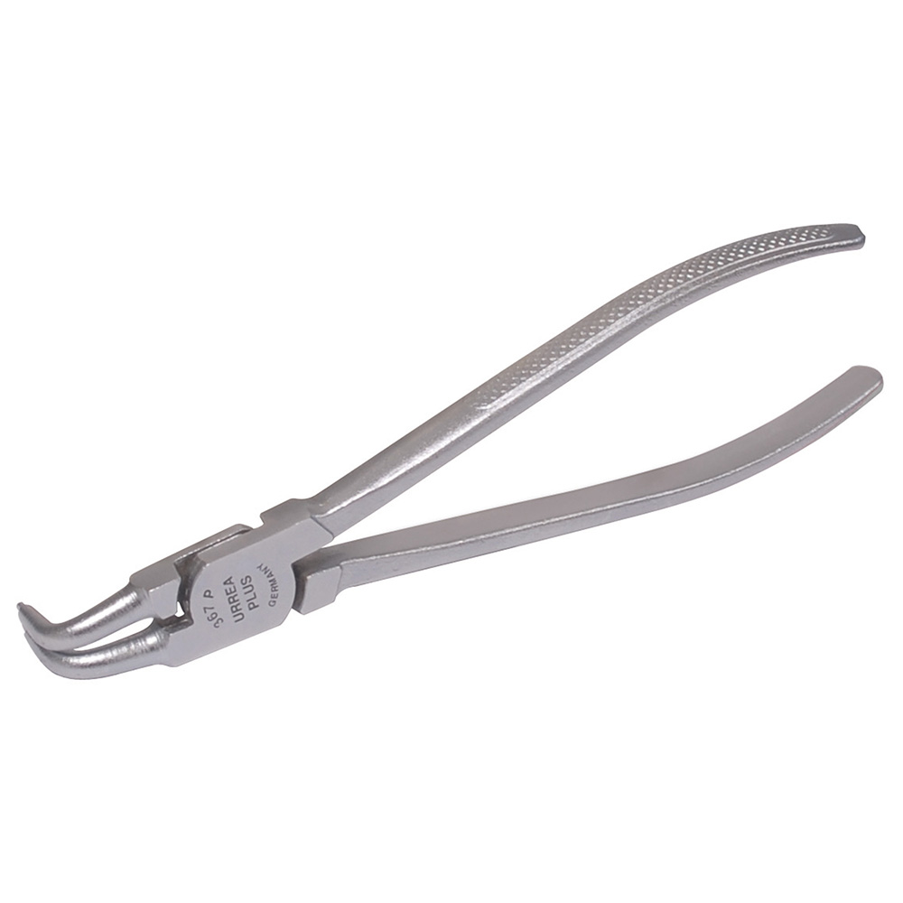 Pinza con mango rubber grip para anillos de retención forjadas tipo interno ángulo de 90°, Urrea