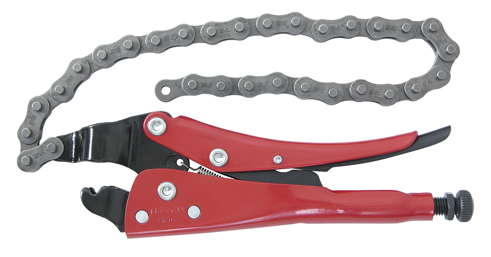 Pinza de presión de 9-27/32" de cadena, Urrea