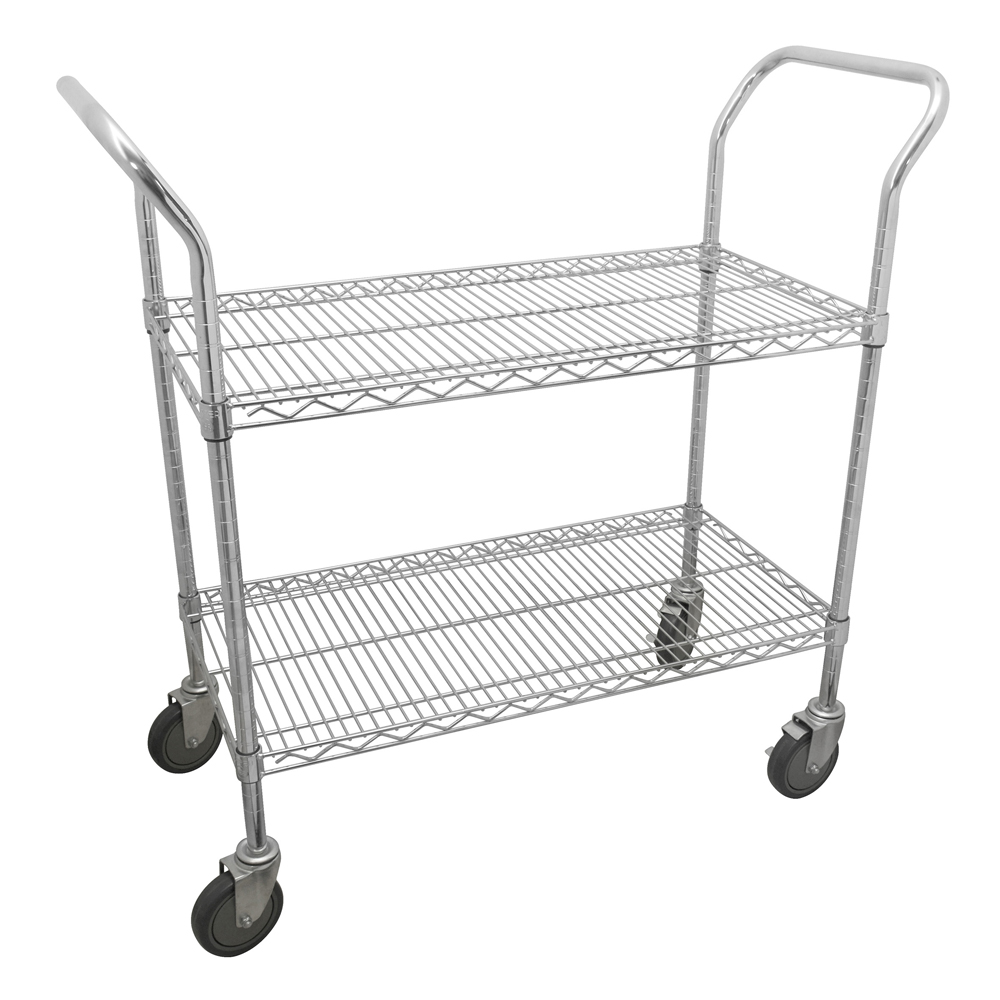 Carro utilitario de alambre 36" x 18" 2 niveles, Urrea