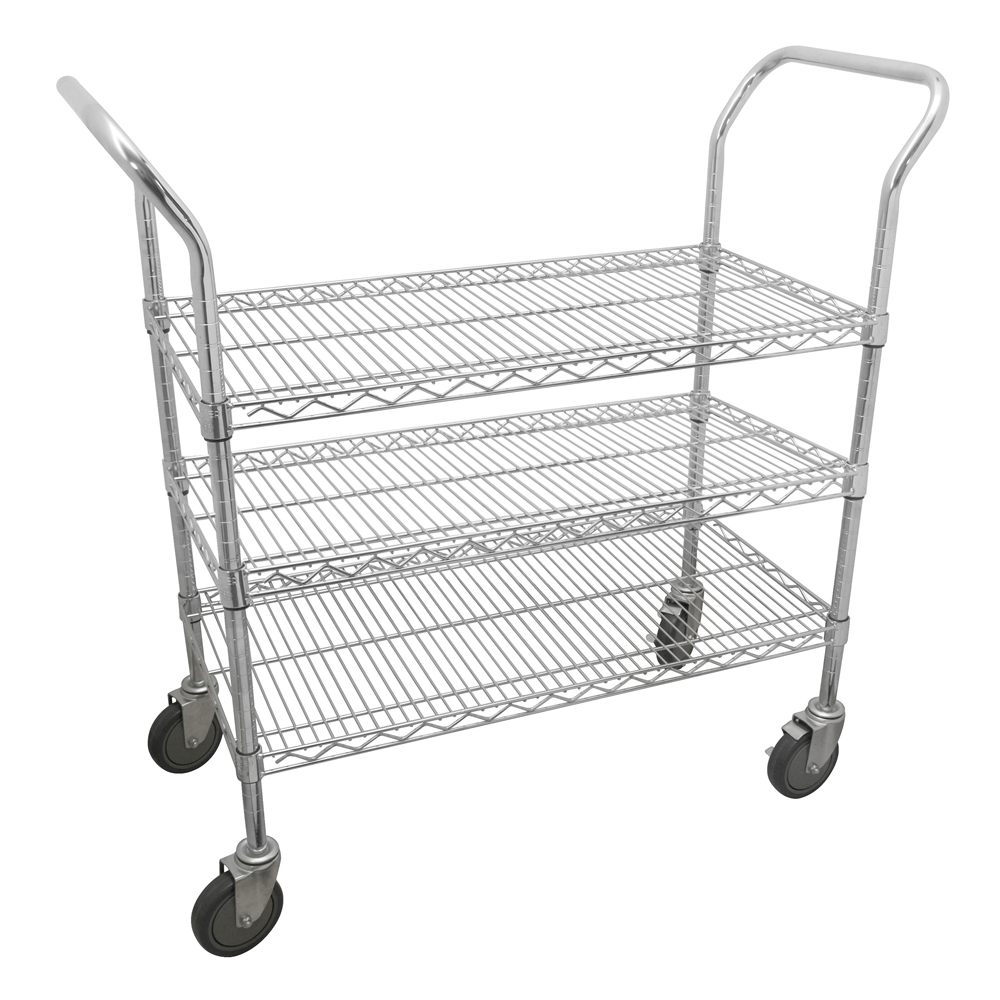 Carro utilitario de alambre 36" x 18" 3 niveles, Urrea