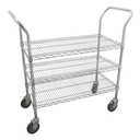 Carro utilitario de alambre 36" x 18" 3 niveles, Urrea