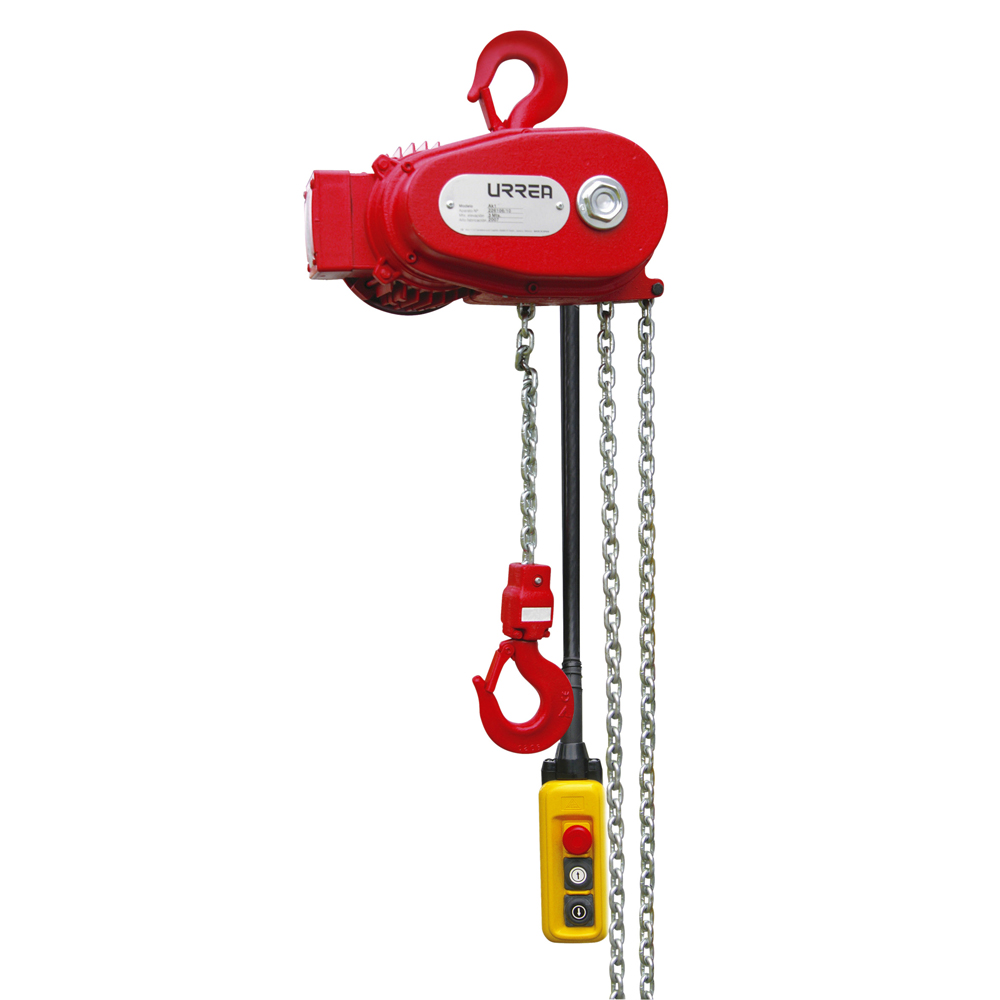 Polipasto eléctrico 0.5 ton, cadena 3 m, Urrea