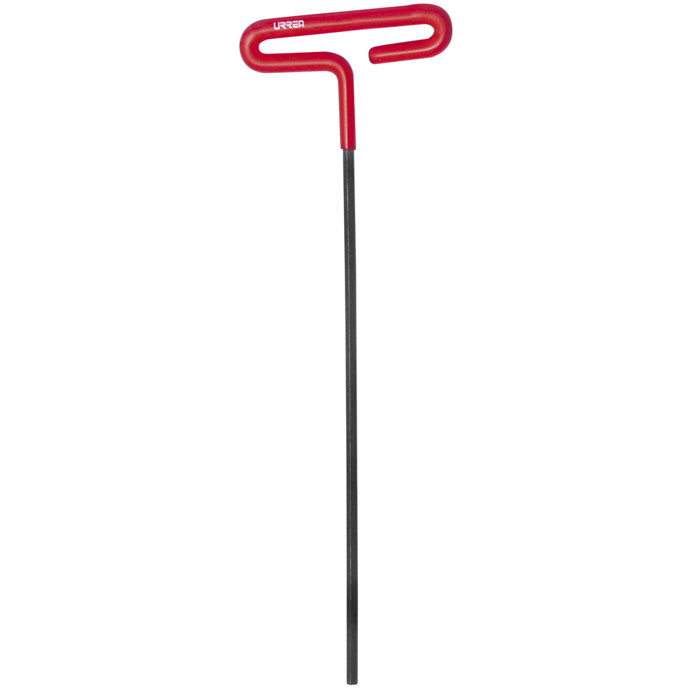 Llave hexagonal larga tipo "T" mango de vinil, en pulgadas, 3/8", Urrea