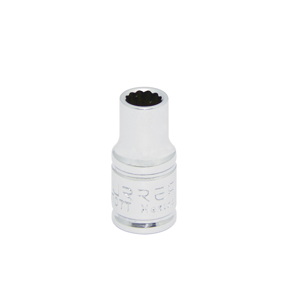 Dado en pulgadas cuadro de 1/4", 12 puntas, 7/32", Urrea