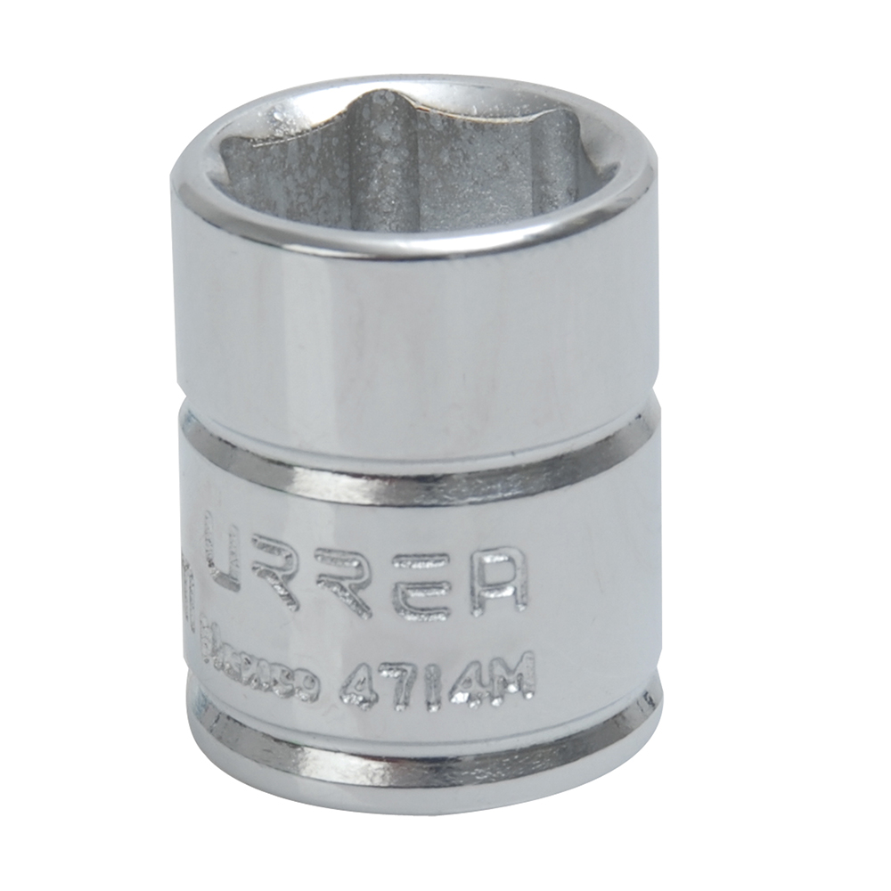 Dado métrico cuadro de 1/4", 6 puntas, 14 mm, Urrea