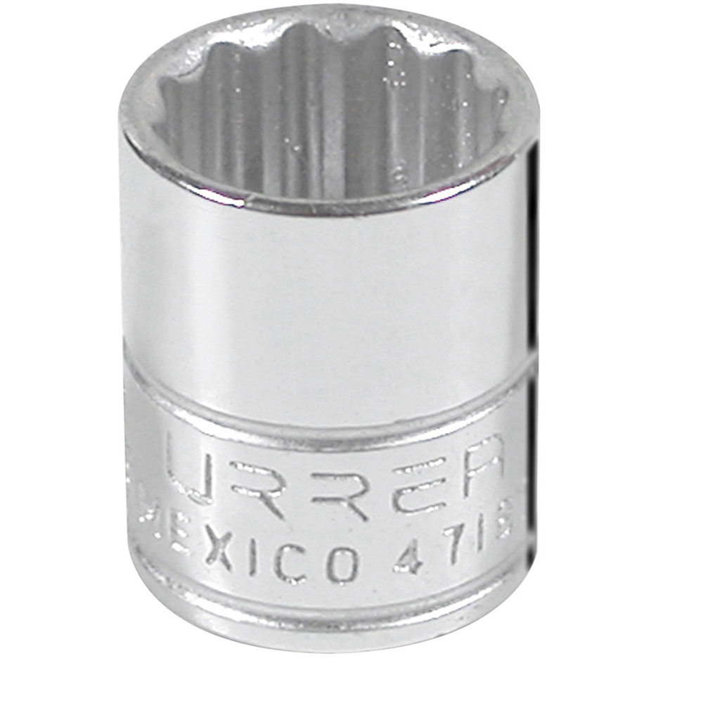 Dado en pulgadas cuadro de 1/4", 12 puntas, 9/16", Urrea