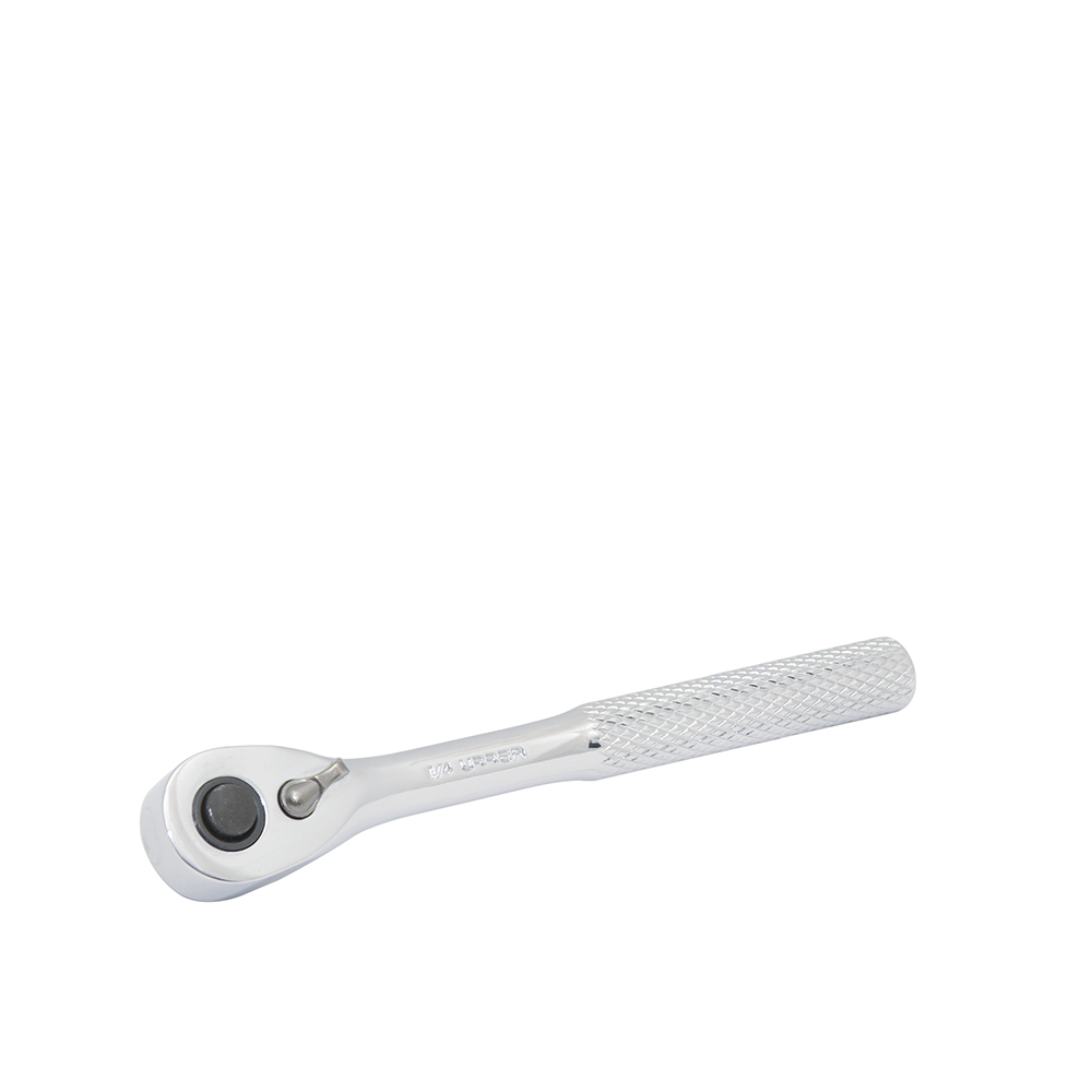 Matraca reversible para dado cuadro de 1/4" cromada, Quick Release, Urrea