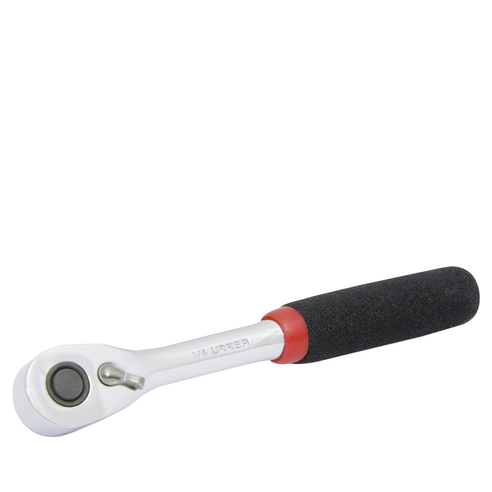 Matraca reversible para dado cuadro de 1/4" Rubber Grip, Quick Release, Urrea
