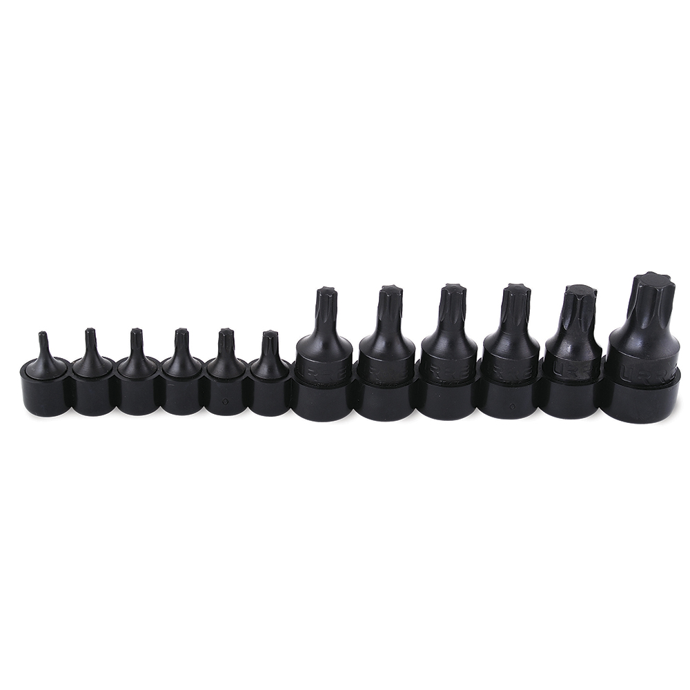 Juego de 12 dados con punta Torx cuadro de 1/4", 3/8" y 1/2", Urrea
