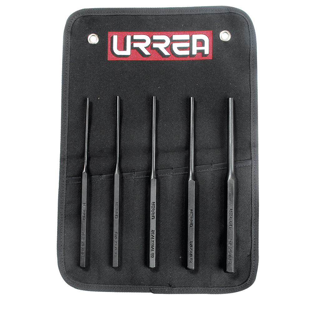 Juego de punzones largos, 5 piezas, Urrea