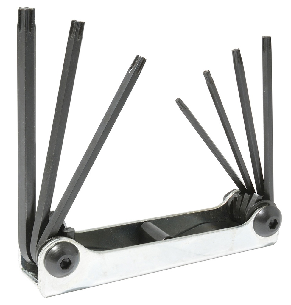Juego de 7 llaves Torx tipo navaja, Urrea
