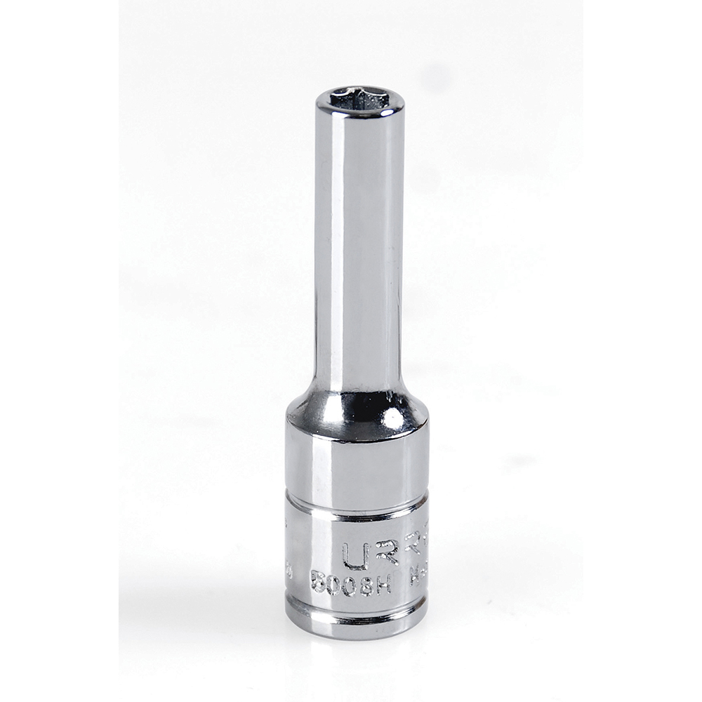 Dado largo en pulgadas cuadro de 3/8", 6 puntas, 1/4", Urrea