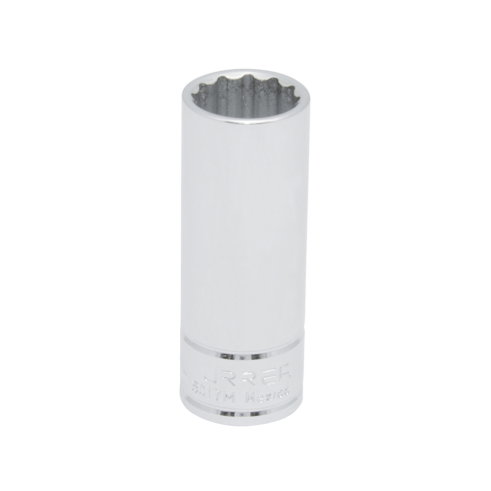 Dado largo métrico cuadro de 3/8", 12 puntas, 17 mm, Urrea