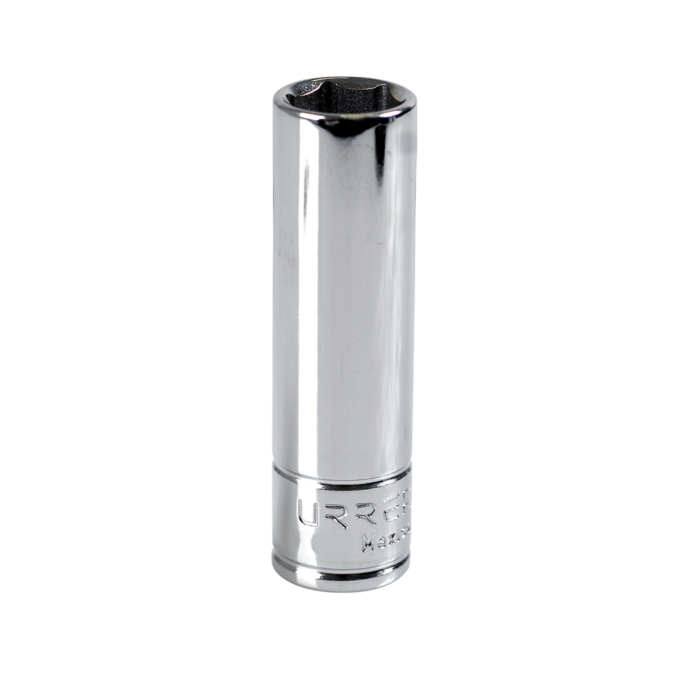 Dado largo en pulgadas cuadro de 3/8", 6 puntas, 9/16", Urrea