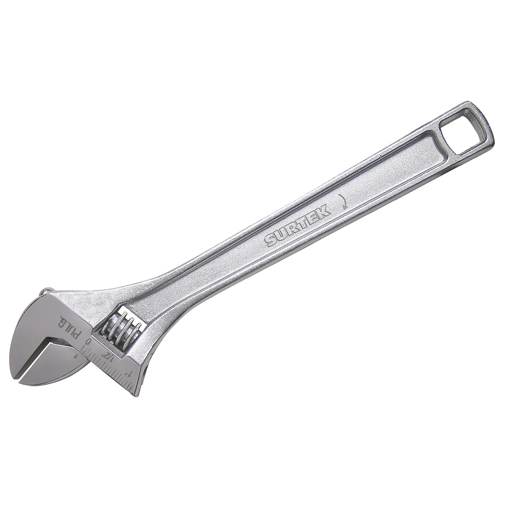 Llave ajustable cromada 8", Surtek