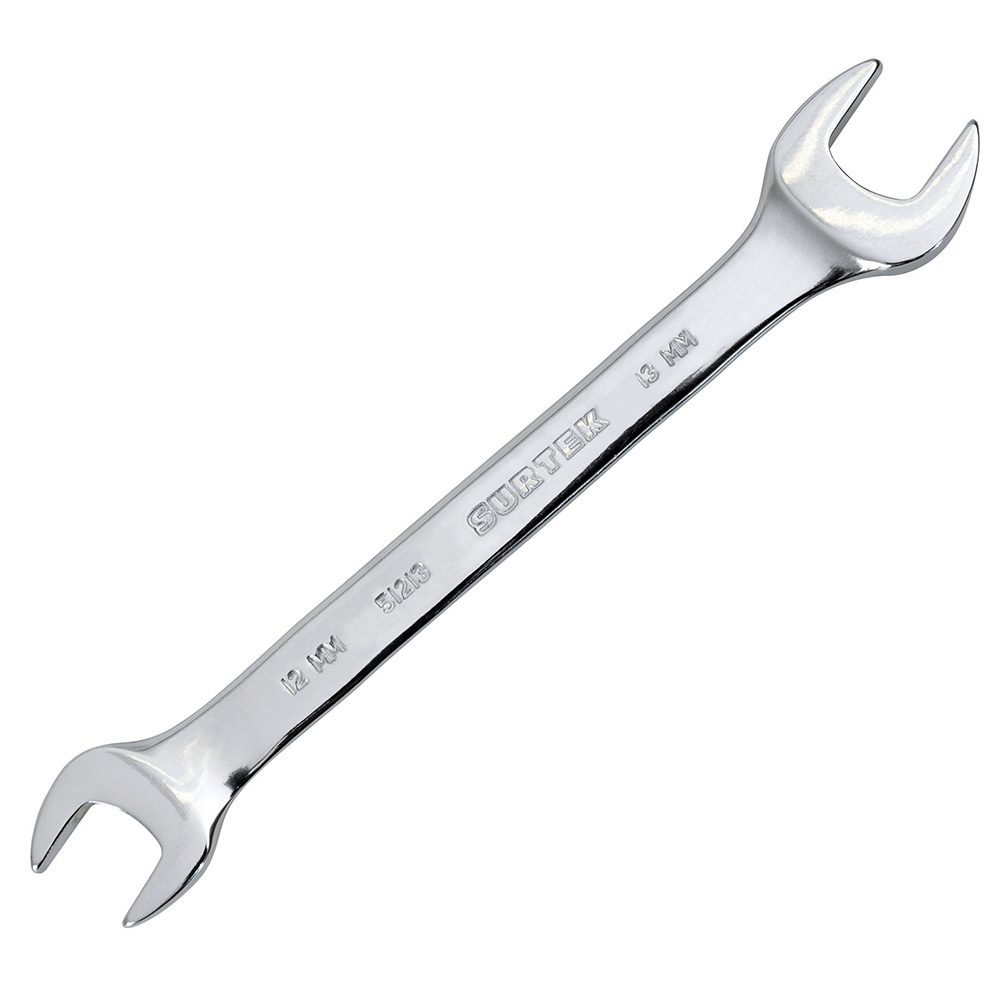 Llave española pulido espejo métrica, 12 x 13mm, Surtek