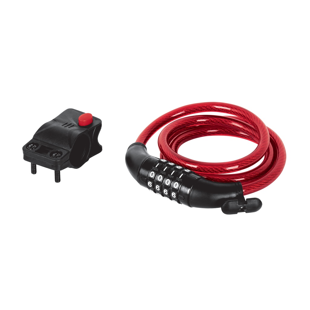 43925 / Candado de cable con combinación, 10 mm X 1.20 m, Hermex