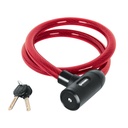 43921 / Candado de cable con llave, 20 mm X 1.20 m, Hermex