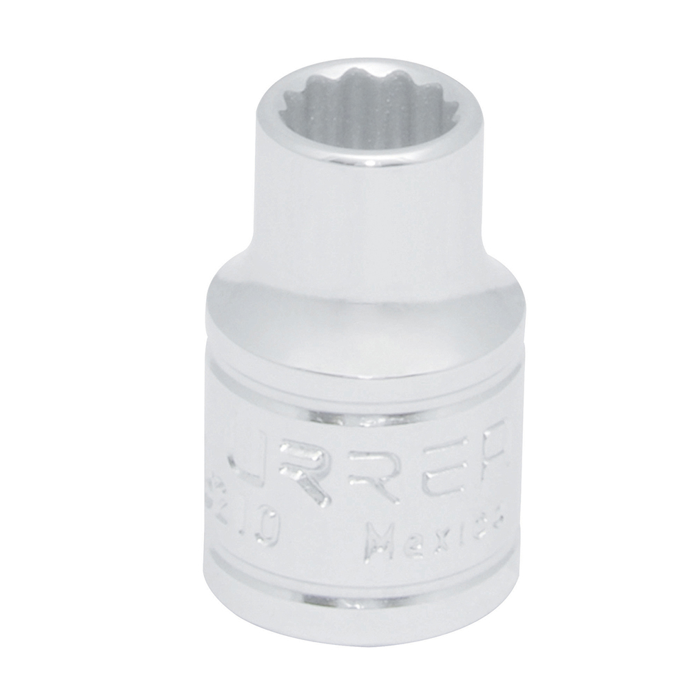 Dado en pulgadas cuadro de 3/8", 12 puntas, 1/4", Urrea